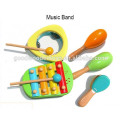 2015 Nuevo producto caliente 5-Piece Set Instrumentos musicales de madera para niños